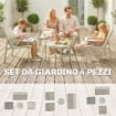 SET DIVANO DA ESTERNO CON LOVESEAT E 2 POLTRONE, VERDE