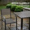 Set Pranzo Estensibile Esterni 9 Pezzi, Tavolo Alluminio, 8 Sedie, Grigio