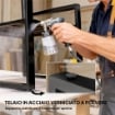 Set da Esterno 3pz con Tavolo da Giardino e 2 Sedie con Seduta in Texteline e Cuscini, Grigio