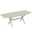 TAVOLO DA GIARDINO ALLUNGABILE PER 8-10 PERSONE, IN ALLUMINIO E ACCIAIO, 154/214X85X73 CM, GRIGIO