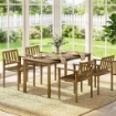 Set da Pranzo da Giardino 5 Pezzi, Tavolo e Sedie per 4 Persone, Teak