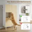 Credenza da cucina con 6 scomparti e ante soft close, Bianco