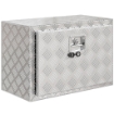 Cassetta degli Attrezzi Box Portautensili in Alluminio, 60.9x35.5x40.6cm, Argento