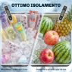 Carrello Frigo 76L con Ripiano, Apribottiglie e Raccoglitore Tappi, in Plastica e Acciaio, 91x39x84.5 cm, Nero