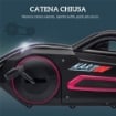 GO KART A PEDALI PER BAMBINI 3-8 ANNI CON SEDILE REGOLABILE E RUOTE IN EVA, 100X58X58.5 CM, ROSA E NERO