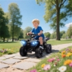 QUAD ELETTRICO PER BAMBINI ATV CON BATTERIA RICARICABILE 6V, FARI LED E MUSICA, ETÀ 3-6 ANNI, NERO