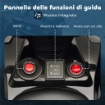 QUAD ELETTRICO PER BAMBINI ATV CON BATTERIA RICARICABILE 6V, FARI LED E MUSICA, ETÀ 3-6 ANNI, NERO