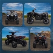 QUAD ELETTRICO PER BAMBINI ATV CON BATTERIA RICARICABILE 6V, FARI LED E MUSICA, ETÀ 3-6 ANNI, NERO