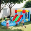 Castello Gonfiabile Trampolino 4 in 1, Scivolo, 415x205x190cm, Multicolore