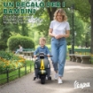 MOTO ELETTRICA PER BAMBINI CON LICENZA VESPA, BATTERIA RICARICABILE 6V, ROTELLE E LUCI, ETÓ 2-6 ANNI, VERDE SCURO
