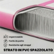 Tappetino Gonfiabile per Ginnastica, 3,05 m con Pompa Elettrica e Borsa