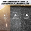 Capanno per Attrezzi a 2 Zone con Ripiani Regolabili e Finestra, in Legno di Abete, 106x57x167 cm, Color Legno