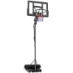 Canestro Basket Canestro da Basket Regolabile 235-305cm Infrangibile Nero