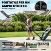 Canestro Basket Canestro da Basket Regolabile 235-305cm Infrangibile Nero