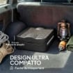 WC Portatile da Campeggio con 12 Pacchetti Coagulanti e 12 Sacchetti di Smaltimento, 34x29x20 cm, Grigio Scuro