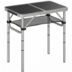 Tavolo Campeggio Pieghevole 60 cm, Picnic con Rete Strato, Nero