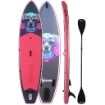 Sup Gonfiabile con Sedile, Pagaia e Accessori, in Plastica ed EVA, 335x82x15 cm, Blu e Rosa