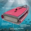 Sup Gonfiabile con Sedile, Pagaia e Accessori, in Plastica ed EVA, 335x82x15 cm, Blu e Rosa