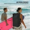 Sup Gonfiabile con Sedile, Pagaia e Accessori, in Plastica ed EVA, 335x82x15 cm, Blu e Rosa