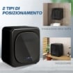 ASCIUGATRICE AD ARIA CARICO 4KG CON TIMER E PROGRAMMA SMART, IN ACCIAIO INOX E ABS, 48X40X56 CM, NERO
