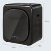 ASCIUGATRICE AD ARIA CARICO 4KG CON TIMER E PROGRAMMA SMART, IN ACCIAIO INOX E ABS, 48X40X56 CM, NERO