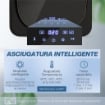 ASCIUGATRICE AD ARIA CARICO 4KG CON TIMER E PROGRAMMA SMART, IN ACCIAIO INOX E ABS, 48X40X56 CM, NERO