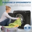 ASCIUGATRICE AD ARIA CARICO 4KG CON TIMER E PROGRAMMA SMART, IN ACCIAIO INOX E ABS, 48X40X56 CM, NERO