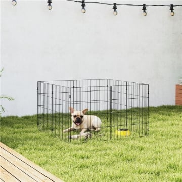 RECINTO PER CANI RECINTO ESPANDIBILE PIEGHEVOLE, 50X60 CM, NERO