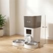DISTRIBUTORE AUTOMATICO CIBO GATTI 6L WIFI 2.4G, APP CONTROLLO CON TIMER, 1-10 PASTI AL GIORNO, REGISTRATORE 10S, 2 CIOTOLE IN ACCIAIO INOX