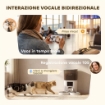 DISTRIBUTORE AUTOMATICO CIBO GATTI 6L WIFI 2.4G, APP CONTROLLO CON TIMER, 1-10 PASTI AL GIORNO, REGISTRATORE 10S, 2 CIOTOLE IN ACCIAIO INOX