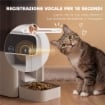 Distributore Automatico di Cibo per Gatti 4.5L con APP e Registratore Vocale