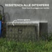 Cassetta degli Attrezzi Box Portautensili Alluminio 76x35.5x40.6cm Argento