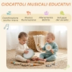 Strumenti Musicali per Bambini, Set Percussioni in Legno Montessori