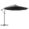 Ombrellone da Giardino a Sbalzo Regolabile, 3x3m, Nero