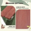 Set Tavolo da Picnic per Bambini 3-8 Anni con Panche in Legno, 89x79x50 cm, Marrone