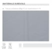 TENDA DA SOLE PER ESTERNO AVVOLGIBILE A MANOVELLA IN METALLO E ALLUMINIO, 395X245 CM, GRIGIO