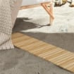 Passerella per Giardino, Vialetto in Legno di Abete Arrotolabile, 120x38 cm