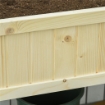 Letto per Orto Rialzato Pieghevole in Legno con Fori di Drenaggio, 115x56x76 cm, Color Legno