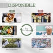 Compostiera da Giardino Girevole a 2 Sezioni con 8 Prese d'Aria, Acciaio e PP, 71x65x96 cm, Nero