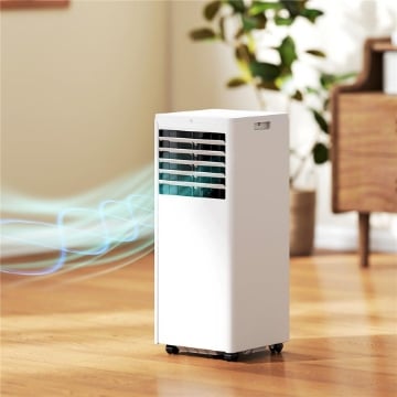 CONDIZIONATORE PORTATILE 7000 BTU, UNITÓ 4-IN-1 CON RAFFREDDAMENTO, DEUMIDIFICATORE, VENTILATORE, MODALITÓ NOTTE
