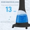 Ventilatore Nebulizzatore con Serbatoio 3L, 3 ModalitÓ e 3 VelocitÓ, 44.5x38.5x120 cm, Nero