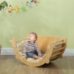 ARCO MONTESSORIANO 3 IN 1 PER BAMBINI DA 18-48 MESI, STRUTTURA DA ARRAMPICATA, TAVOLINO E DONDOLO CON CUSCINO