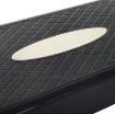 STEP FITNESS PER AEROBICA CON ALTEZZA REGOLABILE 10-15 CM, 68X29CM NERO E ROSSO