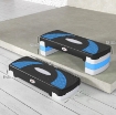 STEPPER FITNESS PER AEROBICA REGOLABILE SU 3 ALTEZZE DA 10-15-20 CM, BLU E NERO