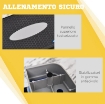 STEPPER FITNESS PER AEROBICA REGOLABILE SU 3 ALTEZZE DA 10-15-20 CM, BLU E NERO