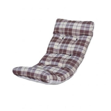 CUSCINO IMBOTTITO MARRONE SCOZZESE PER RICAMBIO POLTRONA RELAX COMODONA IN LEGNO