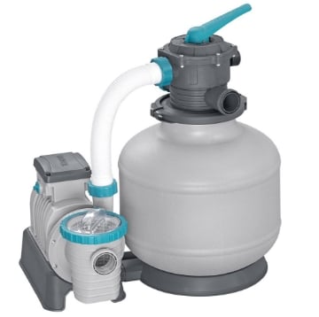 BESTWAY POMPA DI FILTRAGGIO A SABBIA DA 11.355 L/H,POTENZA MINIMA: 500W