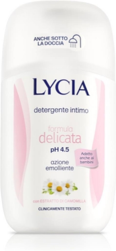 DETERGENTE INTIMO LYCIA FORMULA DELICATA PH4.5 CON AZIONE EMOLIENTE - 200ML