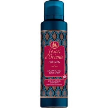 TESORI D'ORIENTE DEODORANTE SPRAY FOR MEN - FRAGRANZA EBANO E GINSENG 48H 150ML