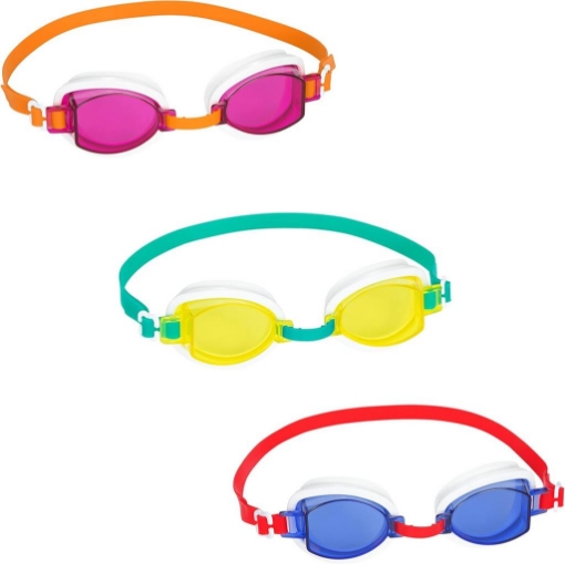 BESTWAY OCCHIALINI DA NUOTO SUNRAYS REGOLABILI 7-14 ANNI- COLORE ASSORTITO